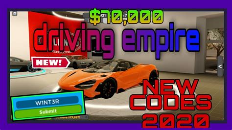 These rewards will assist you in defeating the other players and winning the game. Driving Empire Codes / Roblox Driving Empire Codes January 2021 Techinow / It's quite simple to ...