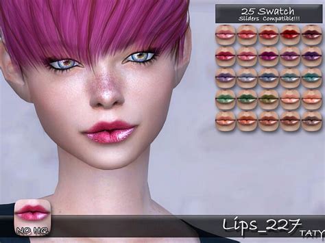 Lips 227 By Tatygagg At Tsr Sims 4 Updates