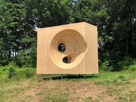 Steven Holl Explores Clt Subtraction To Create A Playful Sculpture In