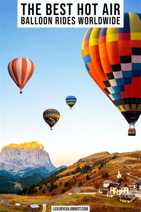 20 Best Hot Air Balloon Rides In The World