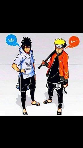 Naruto X Sasuke And Nike X Addias Anime Amino