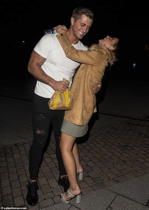 Jacqueline Jossa Kisses And Hugs Husband Dan Osborne During Night Out Daily Mail Online