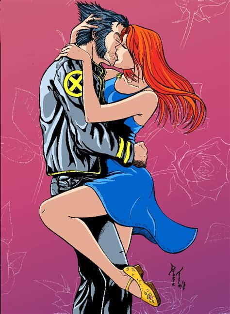 The relationship between wolverine and jean grey has been a fascinating one, since they really have not even spent that much time on the same team together in the years that they were both alive. Wolverine e Jean Grey by deboratsuki on DeviantArt