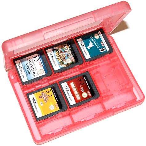 Game Holder Case For 3ds 2ds Ds Nintendo Cartridge 24 In 1 Travel Pink
