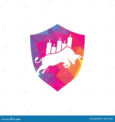 Bullish Trader Logo Forex Bull Logo Design Template Stock Vector