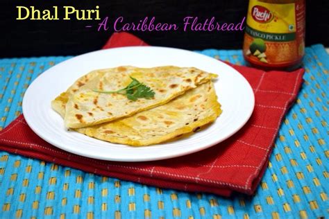 dhalpuri roti is an indian inspired flatbread from trinidad and tobago this flatbread is