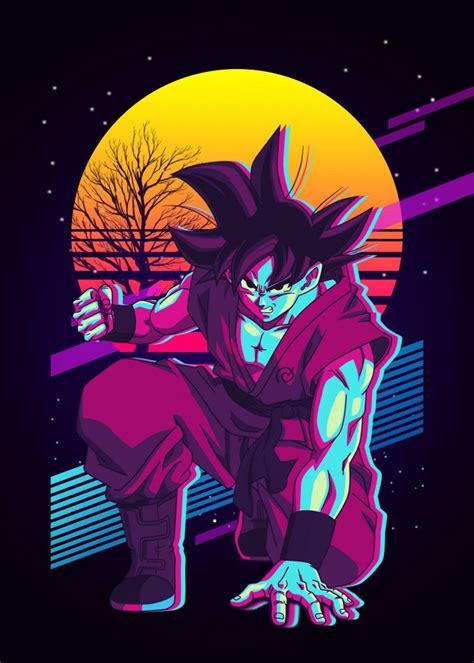Son Goku Poster By The Exlucive Displate Dragon Ball Super