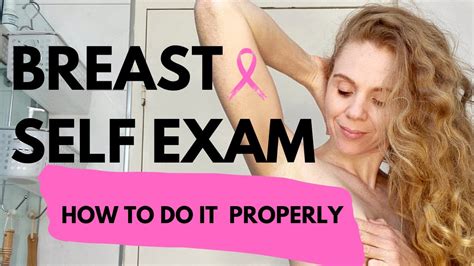 Breast Self Exam How To Do It Properly Youtube