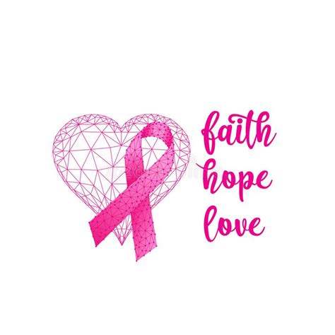 Breast Cancer Awareness Banner Template With Pink Ribbon Heart Shape