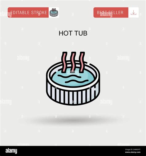 Hot Tub Simple Vector Icon Stock Vector Image And Art Alamy