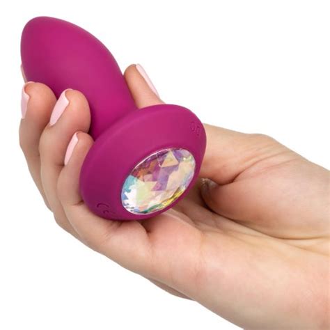 Power Gem Vibrating Petite Crystal Probe Purple Sex Toys At Adult