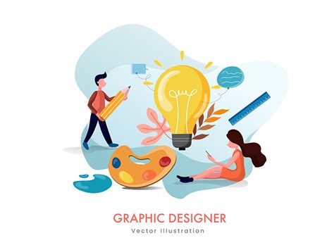 Graphic Designer Vector Illustration Uplabs