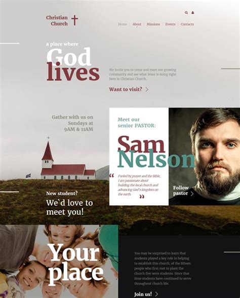 Best Church Website Templates Free Premium Freshdesignweb