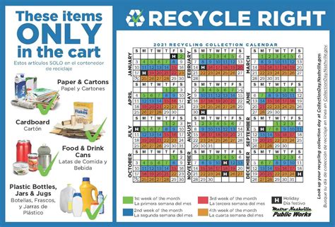 2021 Recycling Calendar Metro Nashville — Nextdoor — Nextdoor