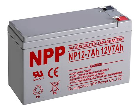 Npp 12v 7 Amp F1 Terminals Ups Rechargeable Sealed Lead Free Nude