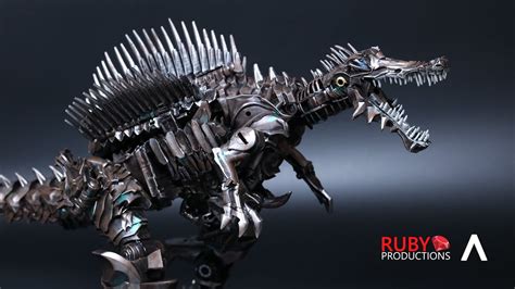 Transformers Movie Series Scorn Dinobot Bmb Ls11 Stop Motion Youtube