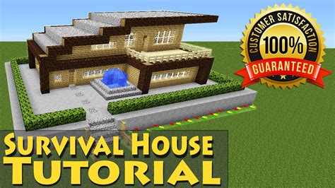 Hope you guys like it (: Minecraft: Easy Modern Wooden Survival House Tutorial #1 ...