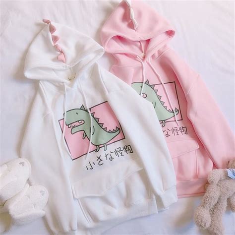 Kawaii Cute Dinosaur Hoodie Sweatshirt Sweater Dinos Ddlg Playground