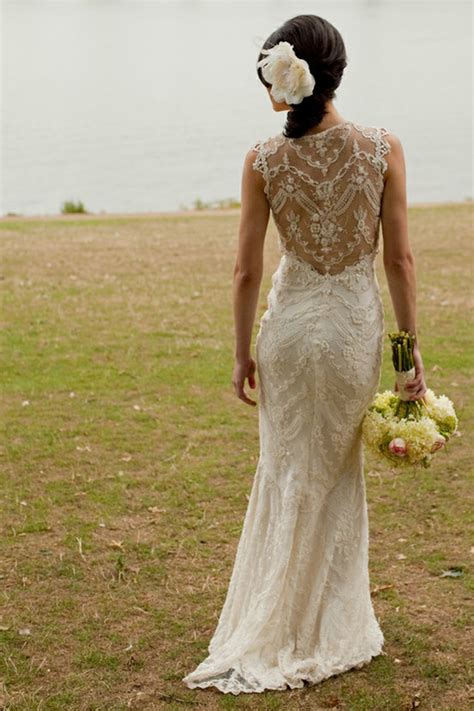 10 Gorgeous Lace Back Wedding Dresses