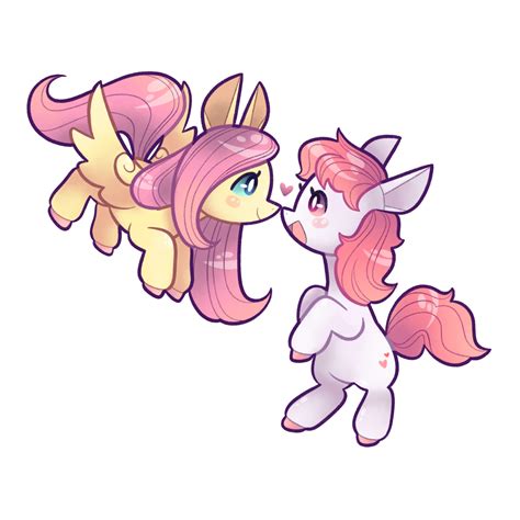 Fluttershy And Sweetheart G1 And My Little Pony Tales Drawn By
