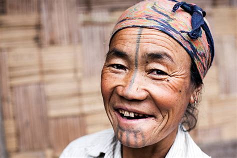 50 Apatani Tribal Women From Arunachal Pradesh India Stock Photos