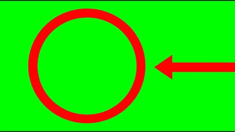Blinking Red Circle With Entering Of Arrow Right 2 Leftfor Pointing
