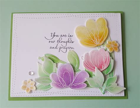 Sympathy Card Floral Cards Flower Cards Sympathy Cards