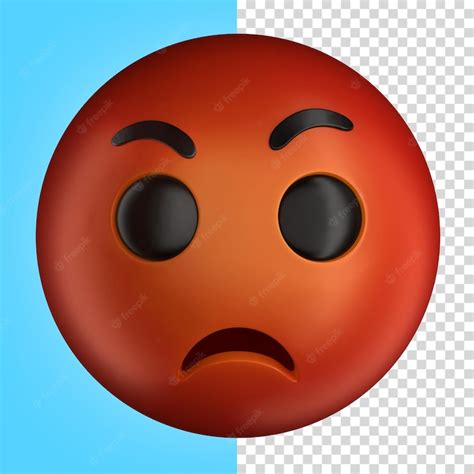 Premium Psd Emoji Angry 3d Illustration