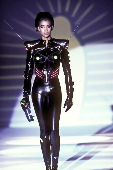 mugler spring 1991 futuristic fashion sci fi fashion space fashion
