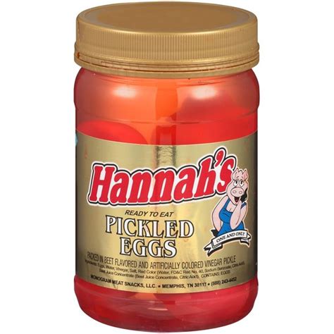 Hannahs Pickled Eggs Jar 128 Oz From Food Lion Instacart