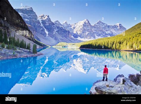 Valley Of The Ten Peaks And Glacial Moraine Lake Banff National Park