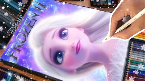 Dibujando A Elsa Con El Cabello Suelto Frozen 2 Show Yourself Escena Epicadisney Pixardraw