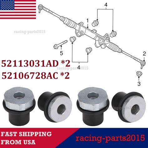 Steering Rack And Pinion Mount Bushing For Dodge Ram 1500 52106728ac