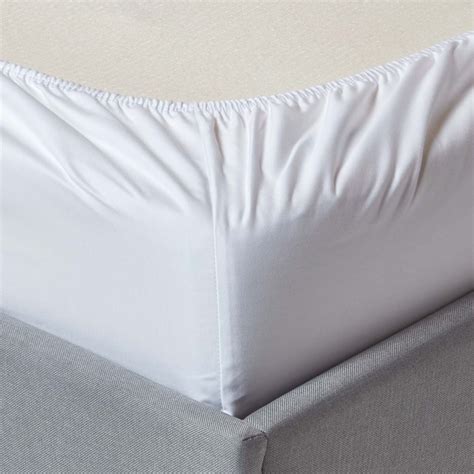 White Egyptian Cotton Fitted Sheet 1000 Tc Double