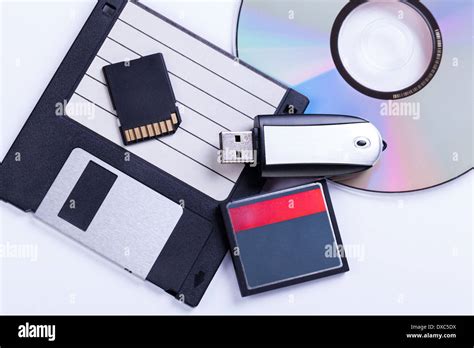 Selection Of Different Computer Storage Devices For Data And