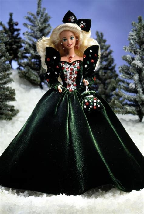 Barbie Happy Holidays 1991 Barbie 90s Holiday Barbie Dolls Christmas