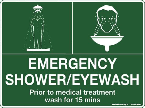 Emergency Shower Eyewash Sign