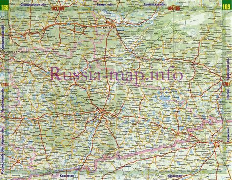 Карта тюменской области с населенными пунктами подробная с дорогами