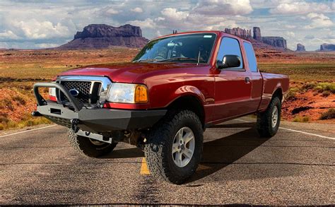Peforway Off Road Front Bumper For 1998 2011 Ford Ranger Heavy Duty Steel Bumper
