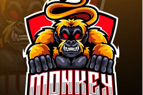Monkey Esport Mascot Deeezy