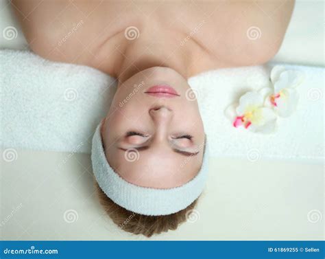 Beautiful Young Woman Getting Spa Massage Lying Stock Image Image Of Hand Relax 61869255