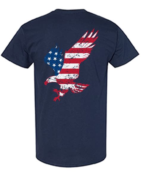 Awkward Styles Stripes And Stars American Flag Eagle Men T Shirt Independence Day Pro America