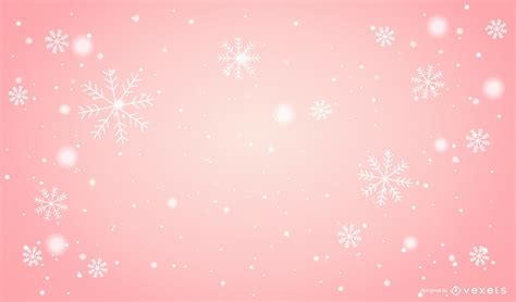 Snowflakes Pink Xmas Background Vector Download