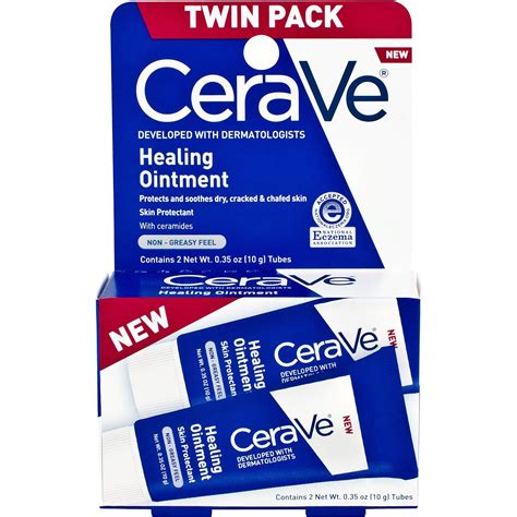 Cerave Healing Ointment Twin Pack 035 Oz