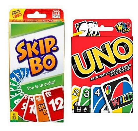 Uno is played with 2 or more players using a custom simplified card deck. UNO & SKIP BO Family Card Game Set by Mattel **NEW** #Unbranded in 2020 | Family card games, Set ...