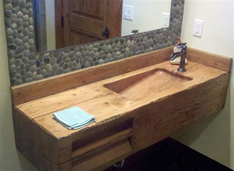 This vanity comes from a design of sophistication and modernity. Best Choosing a Wooden Sink - TheyDesign.net - TheyDesign.net