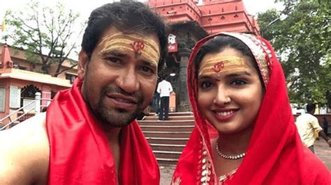 amrapali dubey and dinesh lal yadav nirahua s pda is pure romance see pics bhojpuri news