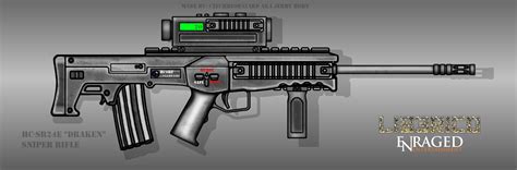 Fictional Firearm Hc Sr24e Sniper Rifle Draken By Czechbiohazard On