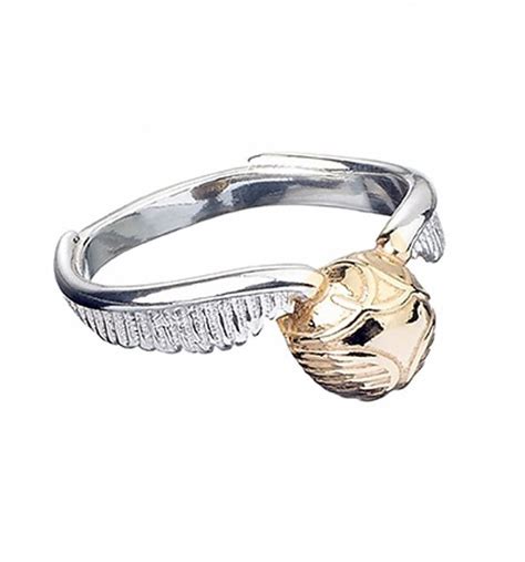 Sterling Silver Harry Potter Golden Snitch Ring