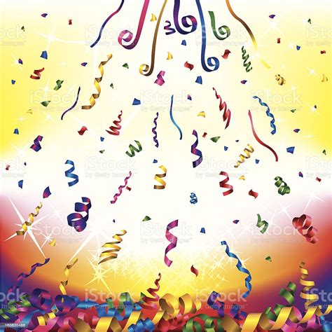 Celebration Ribbon Confetti Stock Illustration - Download Image Now - iStock